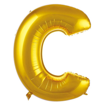 C- HARF 34 İNC GOLD RENK BALON 76 CM C- HARF 34 İNC GOLD RENK BALON 76 CM