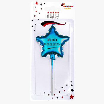 İYİKİ DOĞDUN YILDIZ MAVİ MUM PK:12 KL:480 İYİKİ DOĞDUN YILDIZ MAVİ MUM PK:12 KL:480