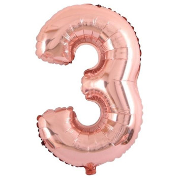 3- RAKAM 16 İNC ROSEGOLD RENK BALON 36 CM 3- RAKAM 16 İNC ROSEGOLD RENK BALON 36 CM