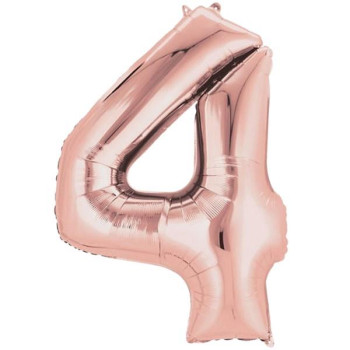 4- RAKAM 16 İNC ROSEGOLD RENK BALON 36 CM 4- RAKAM 16 İNC ROSEGOLD RENK BALON 36 CM