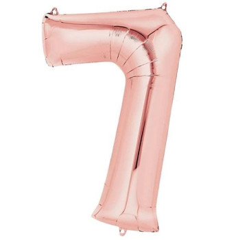 7- RAKAM 16 İNC ROSEGOLD RENK BALON 36 CM 7- RAKAM 16 İNC ROSEGOLD RENK BALON 36 CM
