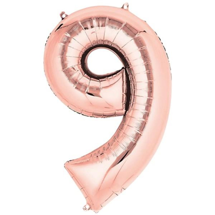 9- RAKAM 16 İNC ROSEGOLD RENK BALON 36 CM