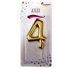 BÜYÜK BOY 4 RAKAM GOLD MUM 13,5CM BÜYÜK BOY 4 RAKAM GOLD MUM 13,5CM