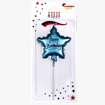 HAPPY BİRTHDAY YILDIZ MAVİ MUM PK:12 KL:480 HAPPY BİRTHDAY YILDIZ MAVİ MUM PK:12 KL:480