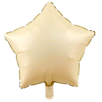 18 İNC YILDIZ BEJ RENK FOLYO BALON 18 İNC YILDIZ BEJ RENK FOLYO BALON