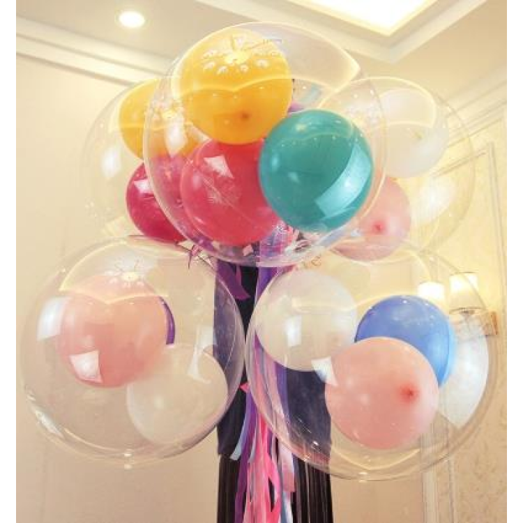 18 İNÇ İÇİNE ÇİÇEK VE SÜS KONULABİLEN ÇOK AMAÇLI ŞEFFAF BALON 18 İNÇ İÇİNE ÇİÇEK VE SÜS KONULABİLEN ÇOK AMAÇLI ŞEFFAF BALON