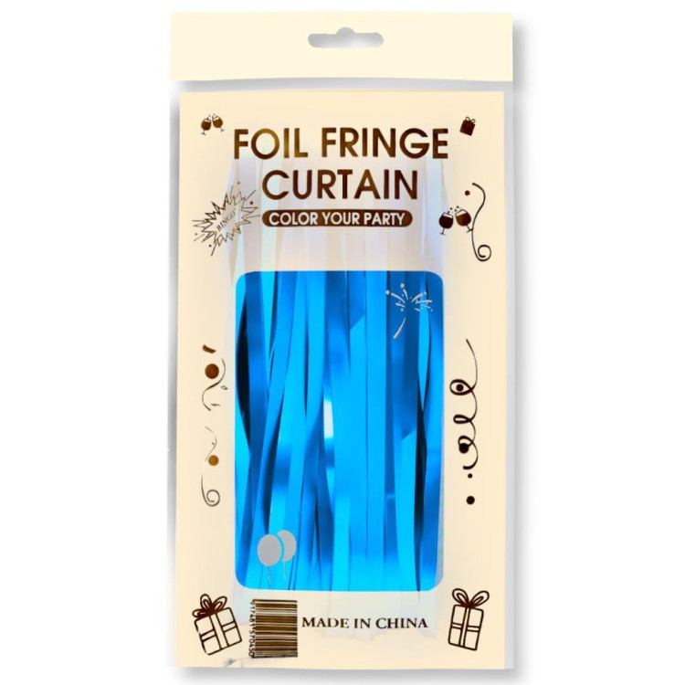 İTHAL METALİZE MAVİ MASA ETEĞİ 70*300cm