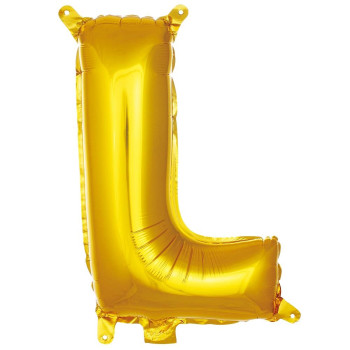 L- HARF 16 İNC GOLD RENK BALON 36 CM L- HARF 16 İNC GOLD RENK BALON 36 CM