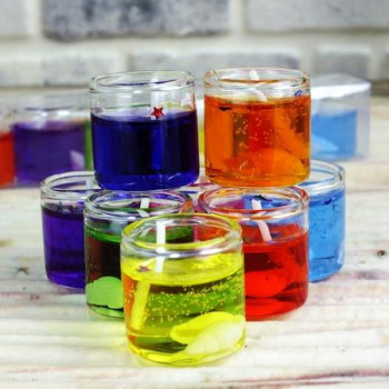 6 LI JEL DENİZ ÜRÜNLÜ CAMDAN KÜÇÜK ASETAT KUTULU NATUREL RENGARENK MUM 6 LI JEL DENİZ ÜRÜNLÜ CAMDAN KÜÇÜK ASETAT KUTULU NATUREL RENGARENK MUM