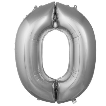 0- RAKAM 16 İNC GÜMÜŞ RENK BALON 36 CM 0- RAKAM 16 İNC GÜMÜŞ RENK BALON 36 CM