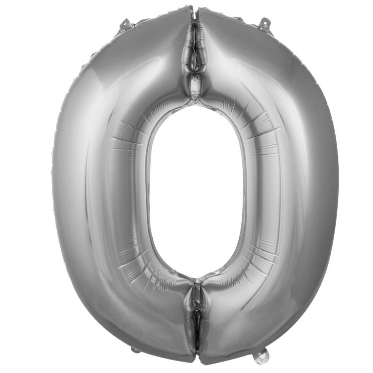 0- RAKAM 16 İNC GÜMÜŞ RENK BALON 36 CM 0- RAKAM 16 İNC GÜMÜŞ RENK BALON 36 CM