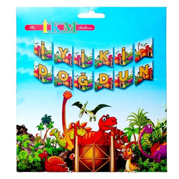 BÜYÜK BANNER DİNAZOR İYİKİ DOĞDUN UZAR YAZI BÜYÜK BANNER DİNAZOR İYİKİ DOĞDUN UZAR YAZI