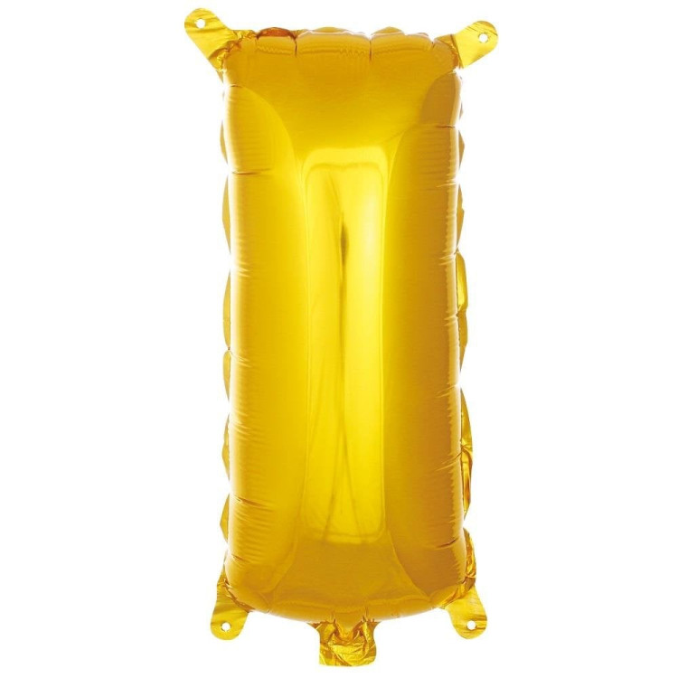 I- HARF 16 İNC GOLD RENK BALON 36 CM I- HARF 16 İNC GOLD RENK BALON 36 CM