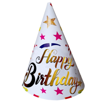 8 Lİ YILDIZ KONFETİLİ HAPPY BİRTHDAY ŞAPKA 8 Lİ YILDIZ KONFETİLİ HAPPY BİRTHDAY ŞAPKA