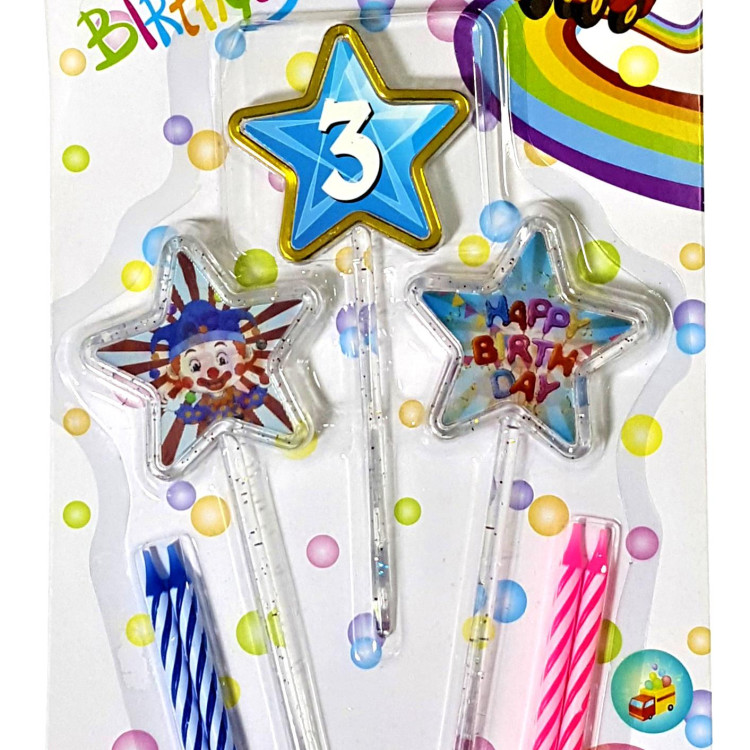 3D GÖRÜNÜMLÜ MUM 3 YAŞ YILDIZ MODELİ MAVİ 12.5CM 3D GÖRÜNÜMLÜ MUM 3 YAŞ YILDIZ MODELİ MAVİ 12.5CM