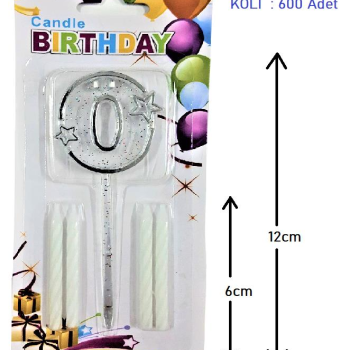 MİKA ŞEFFAF 0 RAKAM GÜMÜŞ MUM 12CM PK:12 KL:600 MİKA ŞEFFAF 0 RAKAM GÜMÜŞ MUM 12CM PK:12 KL:600