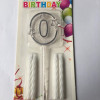 MİKA ŞEFFAF 0 RAKAM GÜMÜŞ MUM 12CM MİKA ŞEFFAF 0 RAKAM GÜMÜŞ MUM 12CM