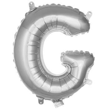 G- HARF 16 İNC GÜMÜŞ RENK BALON 36 CM G- HARF 16 İNC GÜMÜŞ RENK BALON 36 CM