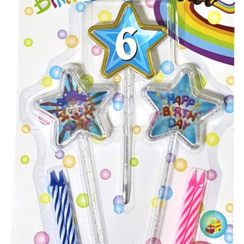 3D GÖRÜNÜMLÜ MUM 6 YAŞ YILDIZ MODELİ MAVİ 12.5CM PK:12 3D GÖRÜNÜMLÜ MUM 6 YAŞ YILDIZ MODELİ MAVİ 12.5CM PK:12