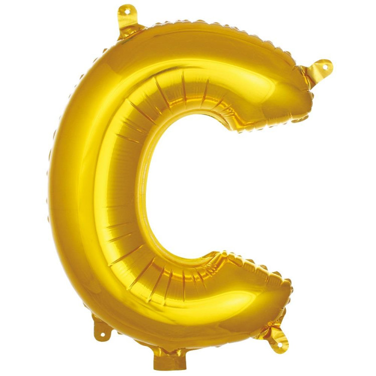 C- HARF 16 İNC GOLD RENK BALON 36 CM C- HARF 16 İNC GOLD RENK BALON 36 CM