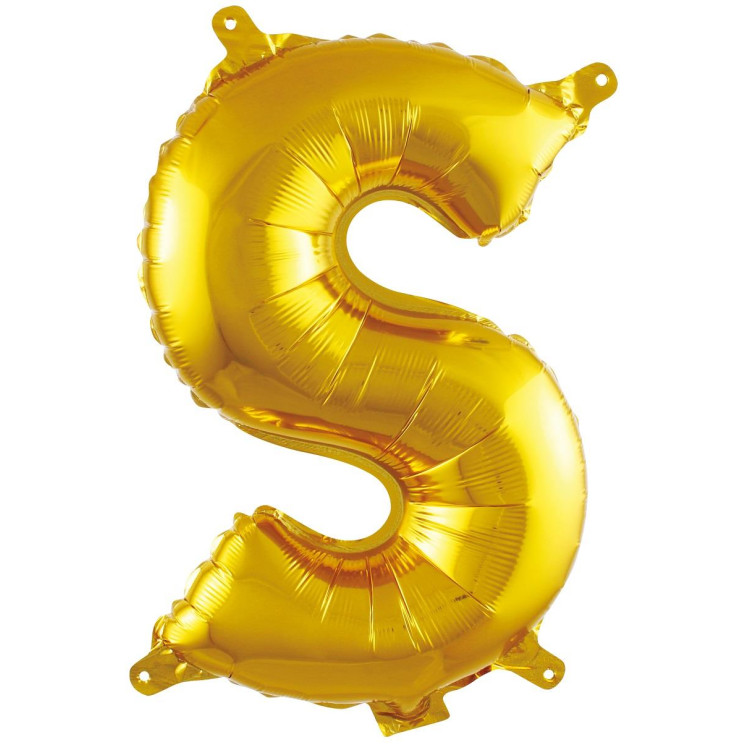 S- HARF 16 İNC GOLD RENK BALON 36 CM