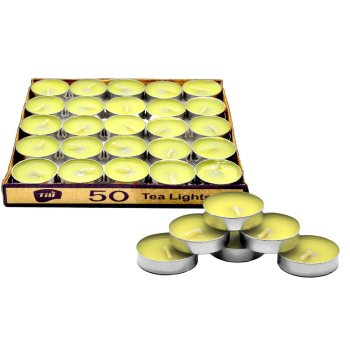 50 Lİ TEALİGT YUVARLAK SARI MUM KL:40 50 Lİ TEALİGT YUVARLAK SARI MUM KL:40