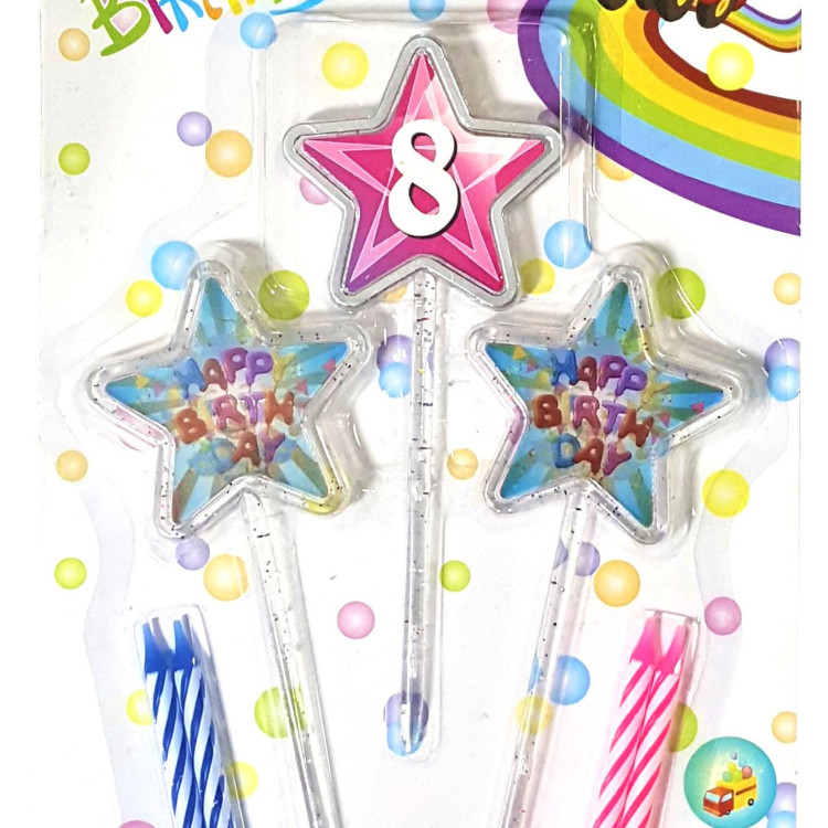 3D GÖRÜNÜMLÜ MUM 8 YAŞ YILDIZ MODELİ PEMBE 12.5CM PK:12 3D GÖRÜNÜMLÜ MUM 8 YAŞ YILDIZ MODELİ PEMBE 12.5CM PK:12