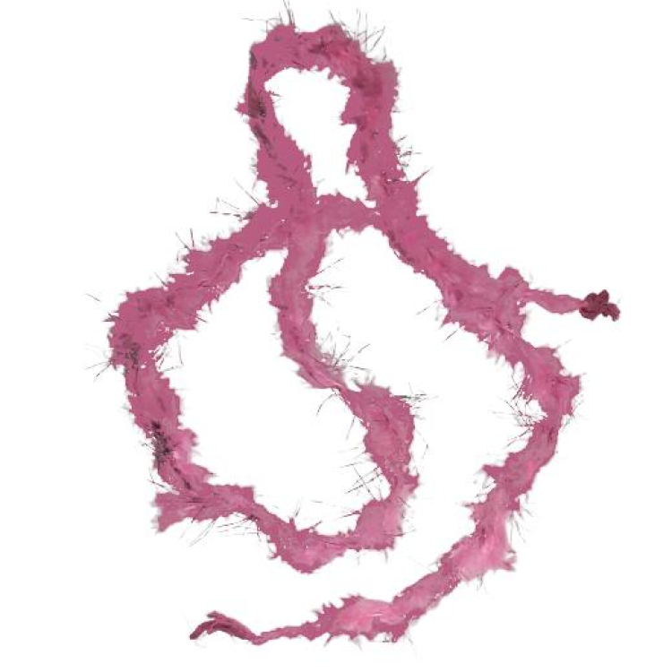 2 MT KEDİ KUYRUĞU PEMBE TÜY 5 CM