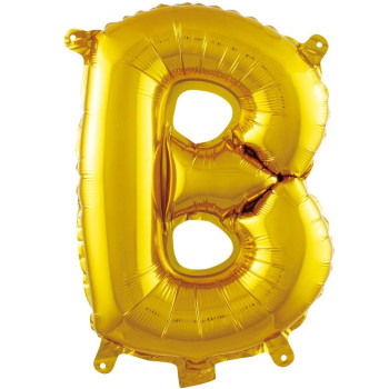 B- HARF 16 İNC GOLD RENK BALON 36 CM B- HARF 16 İNC GOLD RENK BALON 36 CM