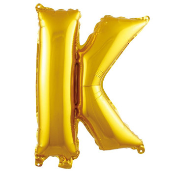 K- HARF 16 İNC GOLD RENK BALON 36 CM K- HARF 16 İNC GOLD RENK BALON 36 CM