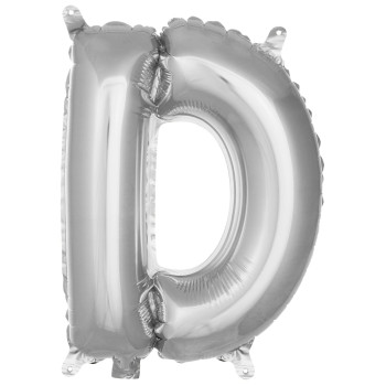 D- HARF 16 İNC GÜMÜŞ RENK BALON 36 CM D- HARF 16 İNC GÜMÜŞ RENK BALON 36 CM