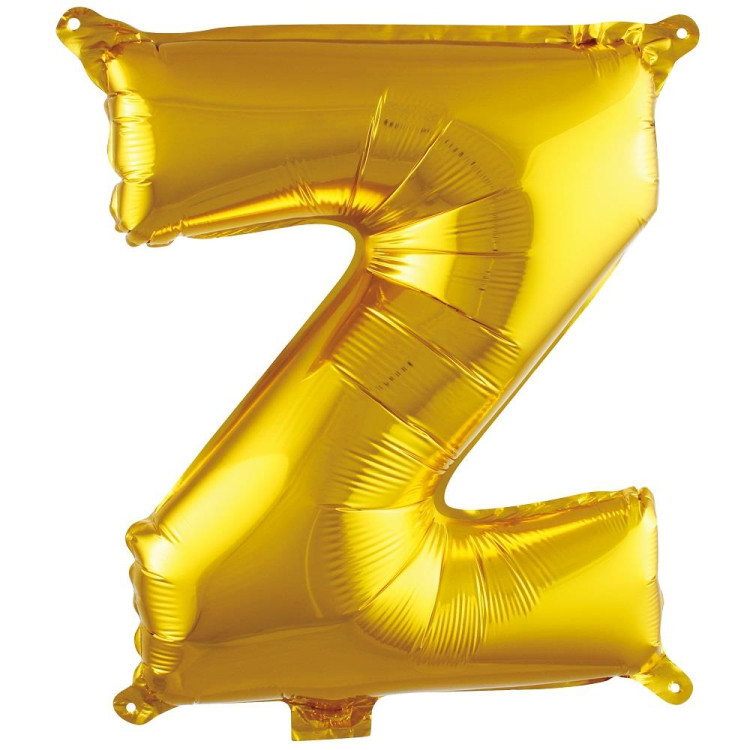 Z- HARF 16 İNC GOLD RENK BALON 36 CM Z- HARF 16 İNC GOLD RENK BALON 36 CM