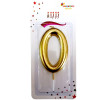 BÜYÜK BOY 0 RAKAM GOLD  MUM 13,5CM