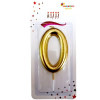 BÜYÜK BOY 0 RAKAM GOLD  MUM 13,5CM