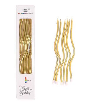 6 LI KIVRIMLI GOLD MUM 16CM 6 LI KIVRIMLI GOLD MUM 16CM