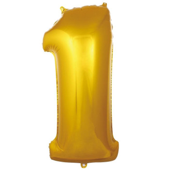 1- RAKAM 16 İNC GOLD RENK BALON 36 CM 1- RAKAM 16 İNC GOLD RENK BALON 36 CM