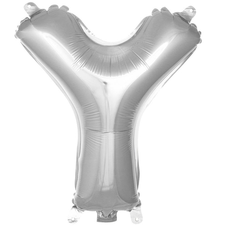 Y- HARF 16 İNC GÜMÜŞ RENK BALON 36 CM Y- HARF 16 İNC GÜMÜŞ RENK BALON 36 CM