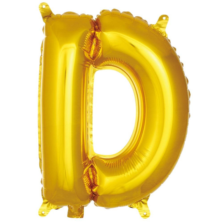 D- HARF 16 İNC GOLD RENK BALON 36 CM