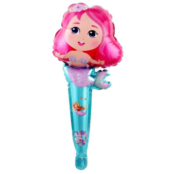 SAPLI DENİZ KIZI FOLYO BALON 26,5*59,5 SAPLI DENİZ KIZI FOLYO BALON 26,5*59,5