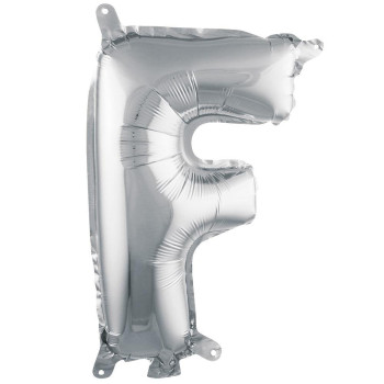 F- HARF 16 İNC GÜMÜŞ RENK BALON 36 CM F- HARF 16 İNC GÜMÜŞ RENK BALON 36 CM