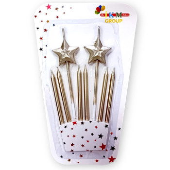 2 Lİ ÇUBUKLU YILDIZ ROSEGOLD MUM PK:12 KL:360 2 Lİ ÇUBUKLU YILDIZ ROSEGOLD MUM PK:12 KL:360