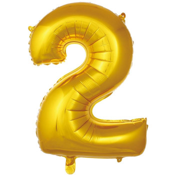 2- RAKAM 16 İNC GOLD RENK BALON 36 CM 2- RAKAM 16 İNC GOLD RENK BALON 36 CM