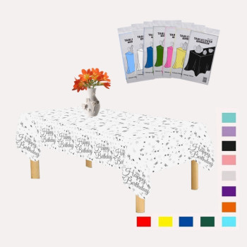 PLASTİK HAPPY BİRTHDAY BEYAZ ÜSTÜ GÜMÜŞ BASKILI MASA ÖRTÜSÜ 120*180cm PLASTİK HAPPY BİRTHDAY BEYAZ ÜSTÜ GÜMÜŞ BASKILI MASA ÖRTÜSÜ 120*180cm