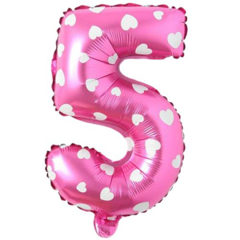 5- RAKAM 16 İNC PEMBE RENK BALON 36 CM 5- RAKAM 16 İNC PEMBE RENK BALON 36 CM