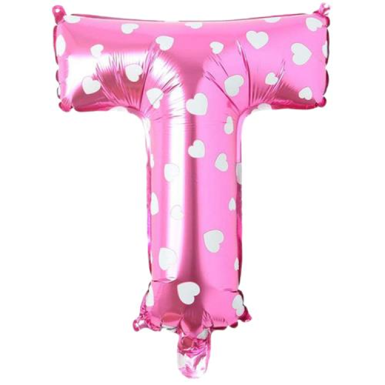 T- HARF 16 İNC PEMBE RENK BALON 36 CM T- HARF 16 İNC PEMBE RENK BALON 36 CM