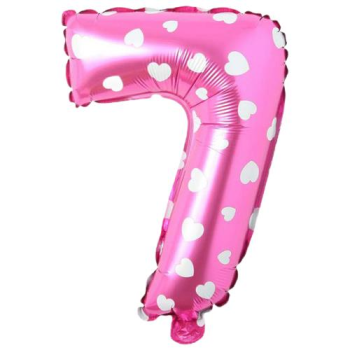7- RAKAM 16 İNC PEMBE RENK BALON 36 CM 7- RAKAM 16 İNC PEMBE RENK BALON 36 CM