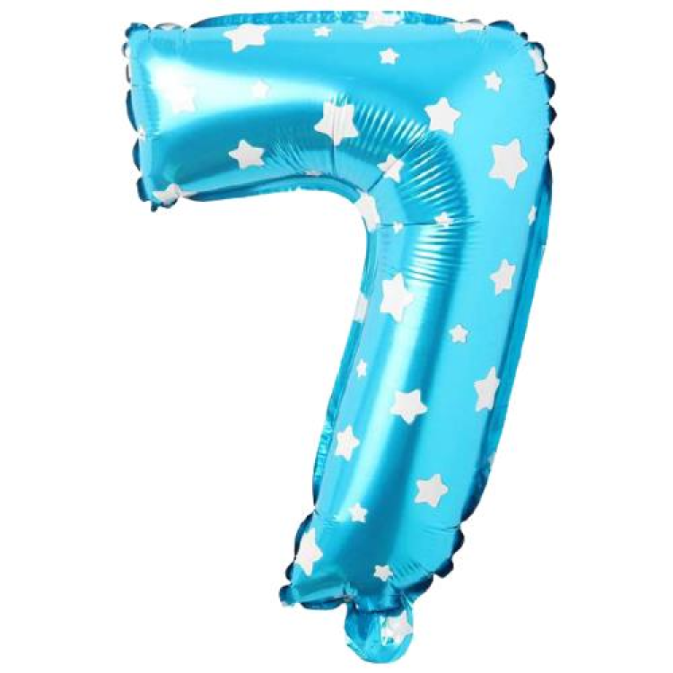 7- RAKAM 16 İNC MAVİ RENK BALON 36 CM 7- RAKAM 16 İNC MAVİ RENK BALON 36 CM