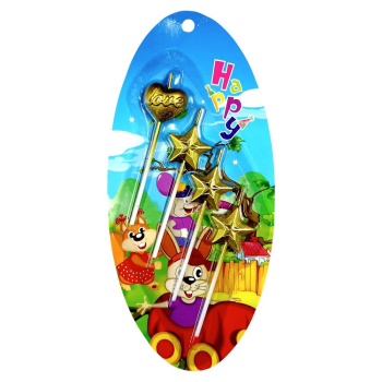 4 LÜ ÇUBUKLU LOVE 1 KALP 3 YILDIZ GOLD MUM 4 LÜ ÇUBUKLU LOVE 1 KALP 3 YILDIZ GOLD MUM