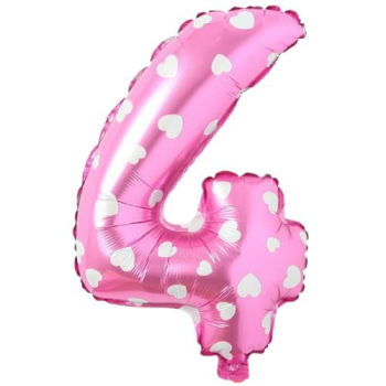4- RAKAM 16 İNC PEMBE RENK BALON 36 CM 4- RAKAM 16 İNC PEMBE RENK BALON 36 CM