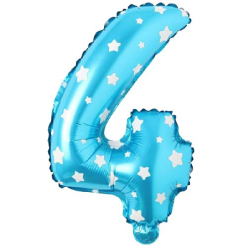 4- RAKAM 16 İNC MAVİ RENK BALON 36 CM 4- RAKAM 16 İNC MAVİ RENK BALON 36 CM